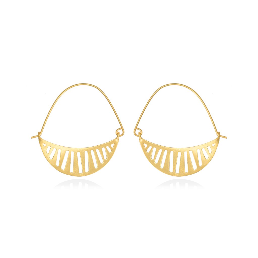 Silver gold plated earrings CHESHIRE GONDOLA L 8 silver-gold-plated-earringscheshire-gondola-l-1