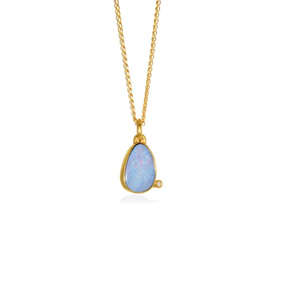 xruso kolie 14k me opalio kai brilliant 1