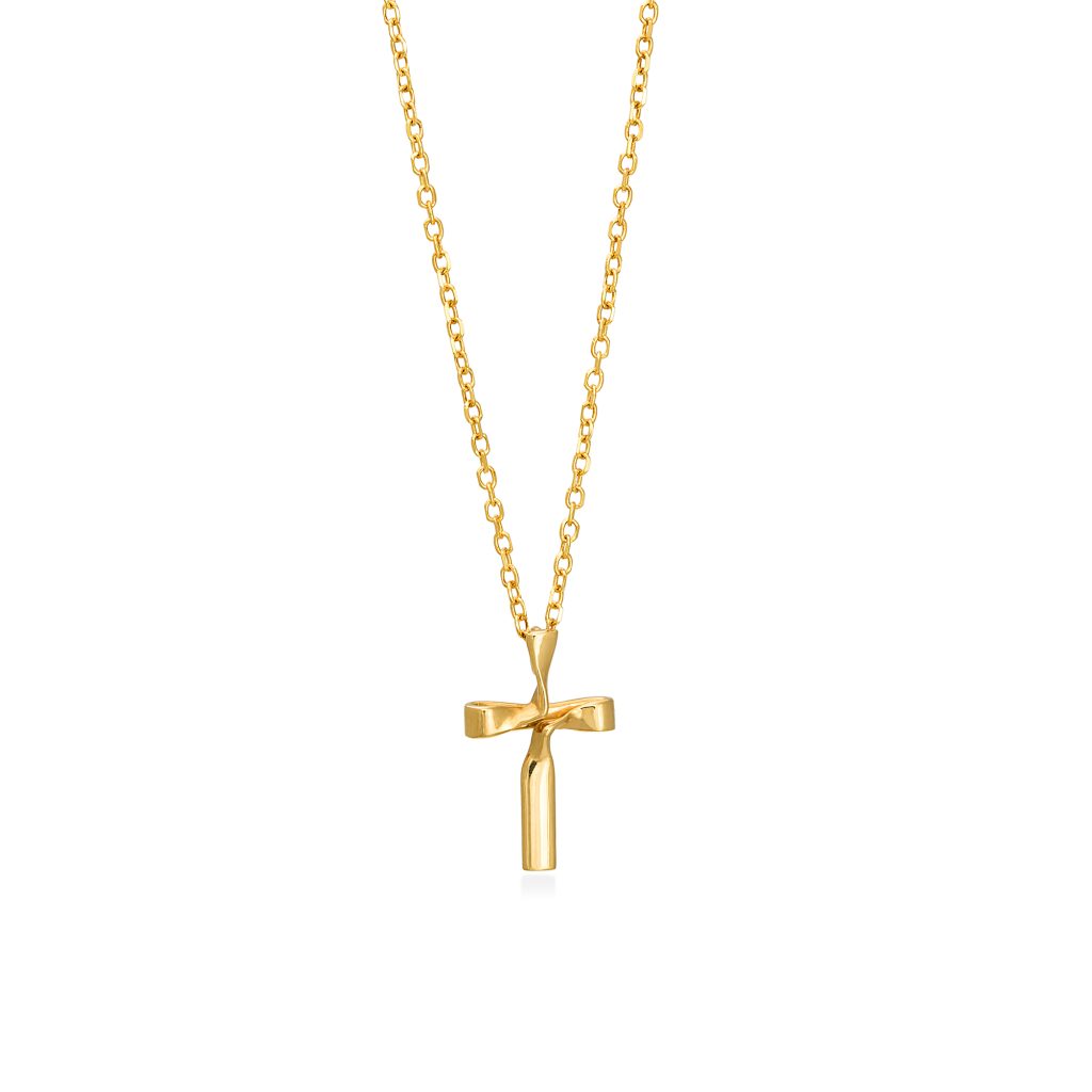 xrusos stauros 14k yellow ribbon s 1
