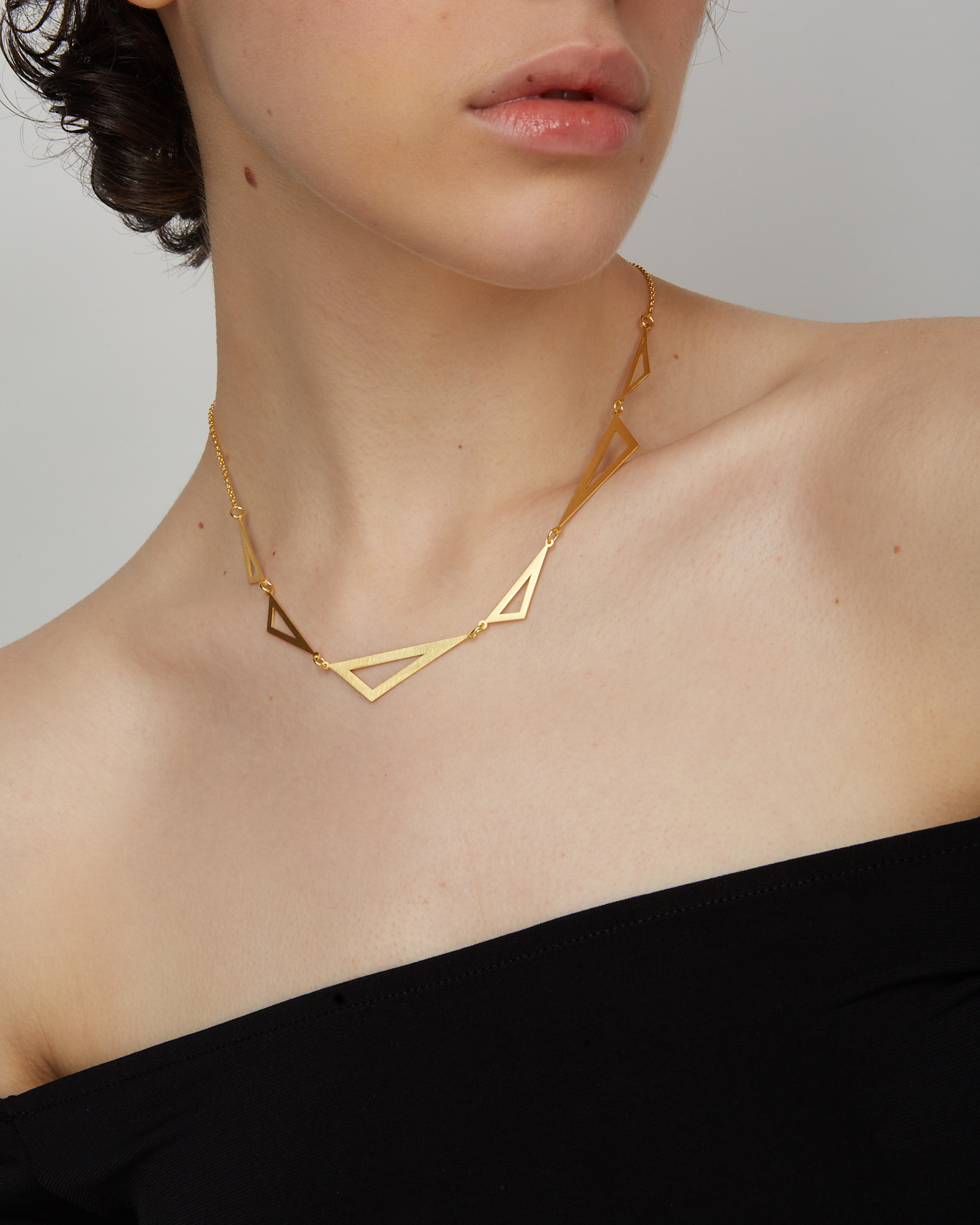 Silver gold plated necklace RIKA PARTY 2 Silver gold plated necklace RIKA PARTY - Image 2