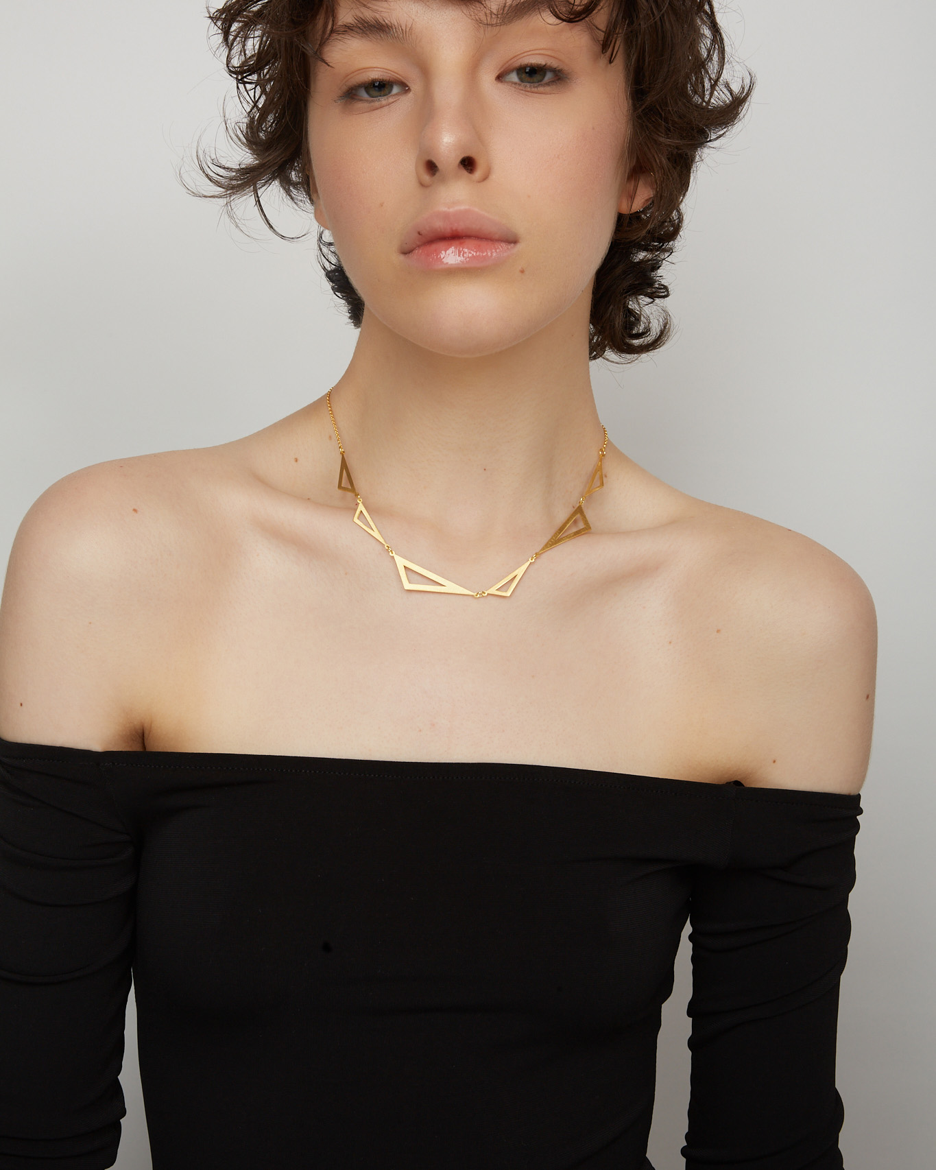 Silver gold plated necklace RIKA PARTY 3 Silver gold plated necklace RIKA PARTY - Image 3