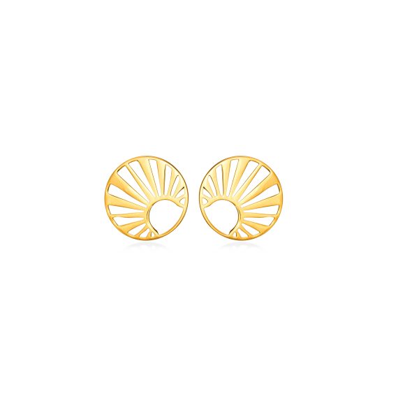 silver gold plated earrings cheshire studs 1