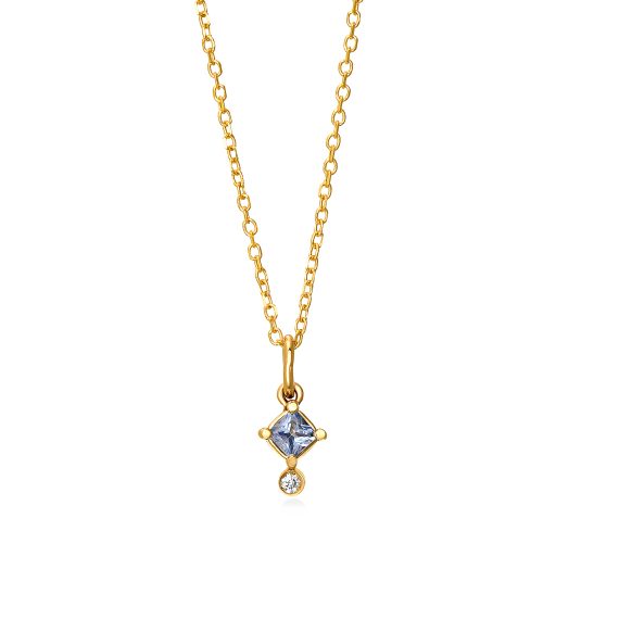 xruso kolie 14k me zafeiri kai brilliant 1